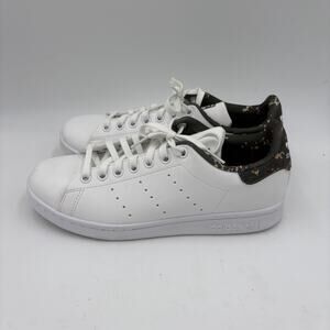 Adidas Stan Smith Women's Size 6 White And Camo Running/Walking Sneakers